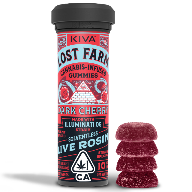 Lost Farm Gummies Dark Cherry - Live Rosin